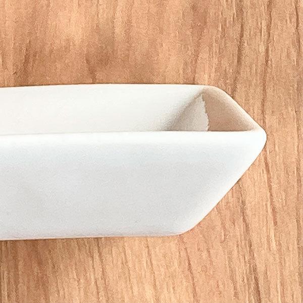 アペクス白 角型小皿 白い器 洋食器 正角プレート（SS） 業務用 約5.8