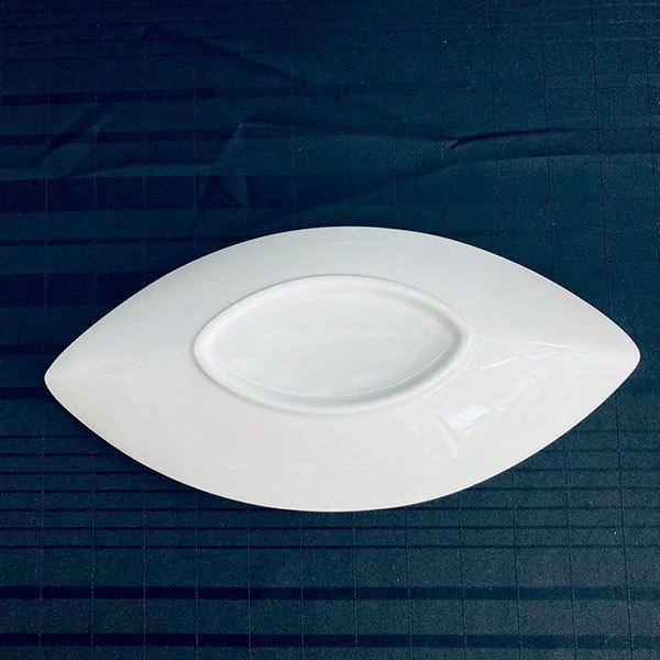 ブランシェ2 白 舟型深鉢L 白い器 洋食器 楕円・変形ボール（M） 業務