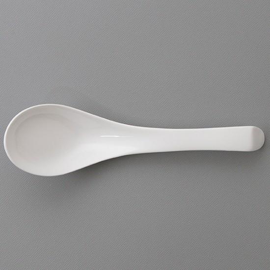 セラムチャーハンレンゲ 中華食器 レンゲ 業務用 約16cm 強化磁器 白