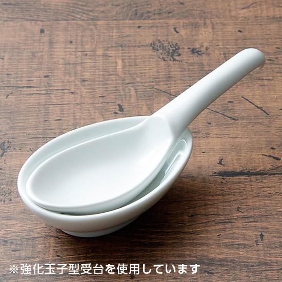 両掛レンゲ 中華食器 レンゲ 業務用 約13.3cm 強化磁器 白 れんげ