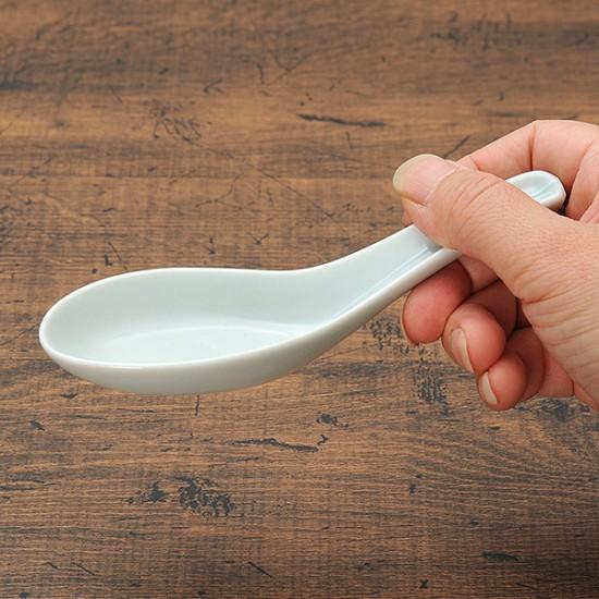 青磁第二レンゲ 中華食器 レンゲ 業務用 約14.3cm 磁器製 れんげ ラーメンレンゲ れんげスプーン さじ｜minnano-souko｜04