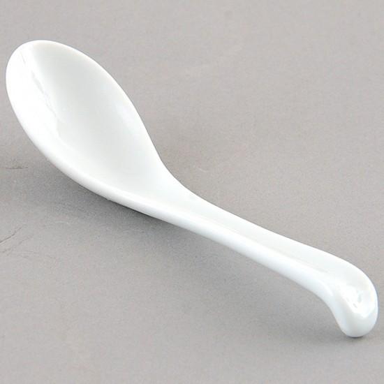 手長反レンゲ 中華食器 レンゲ 業務用 約17.3cm 磁器製 白 れんげ