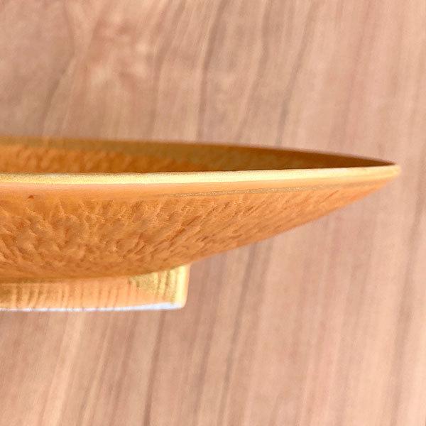 金彩とちり丸皿 和食器 丸皿（中） 業務用 約22.7cm 和食 和風 中皿