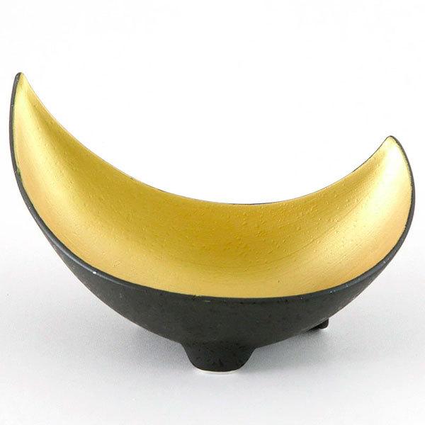 雲母金三日月鉢 和食器 刺身鉢・向付 業務用 約22.5cm 中鉢 刺身 刺身