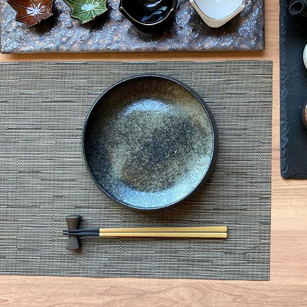 黒唐津くくり鉢（大） 和食器 盛鉢 業務用 約19cm おしゃれ モダン