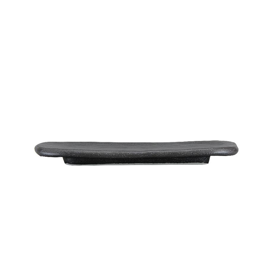 石庭22cm長角皿 黒 和食器 長角皿 業務用 約22.1cm 和食 和風 串物