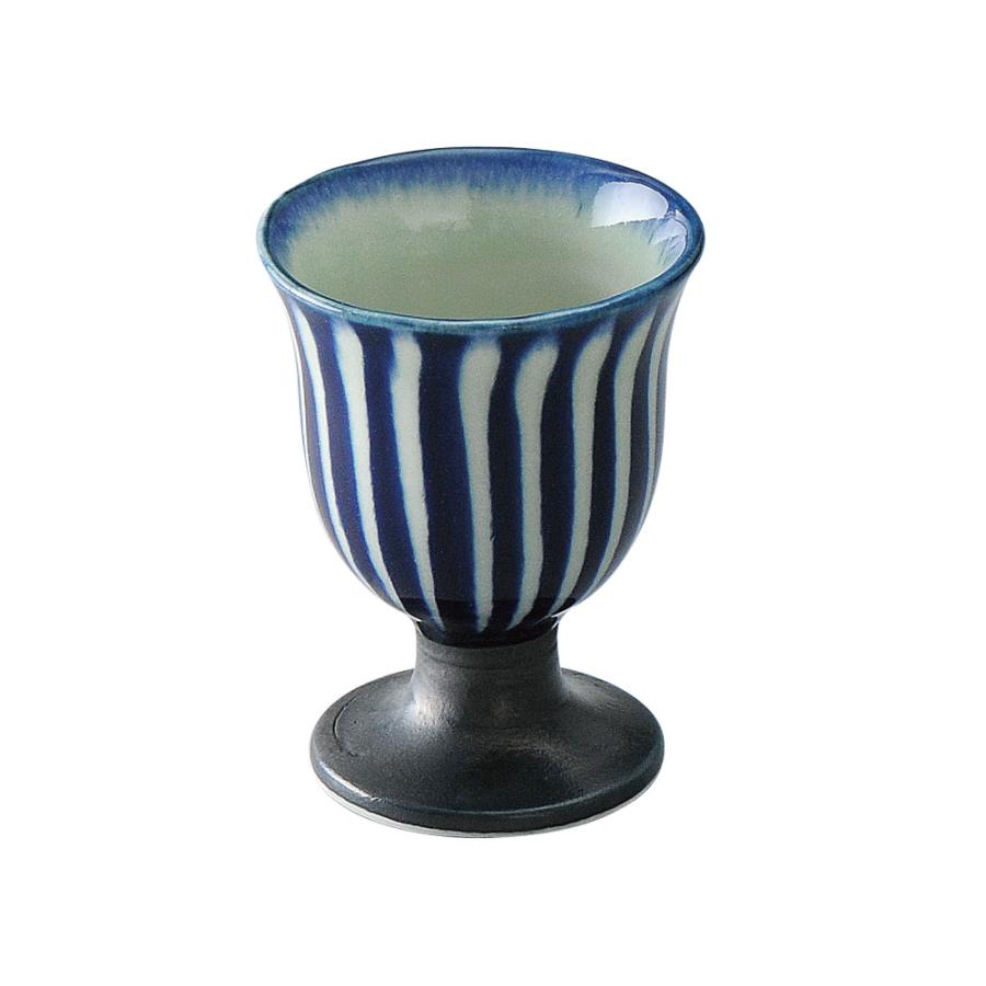 青十草高台冷酒杯 和食器 食前酒・盃・ぐい呑・利き酒 業務用 約6cm