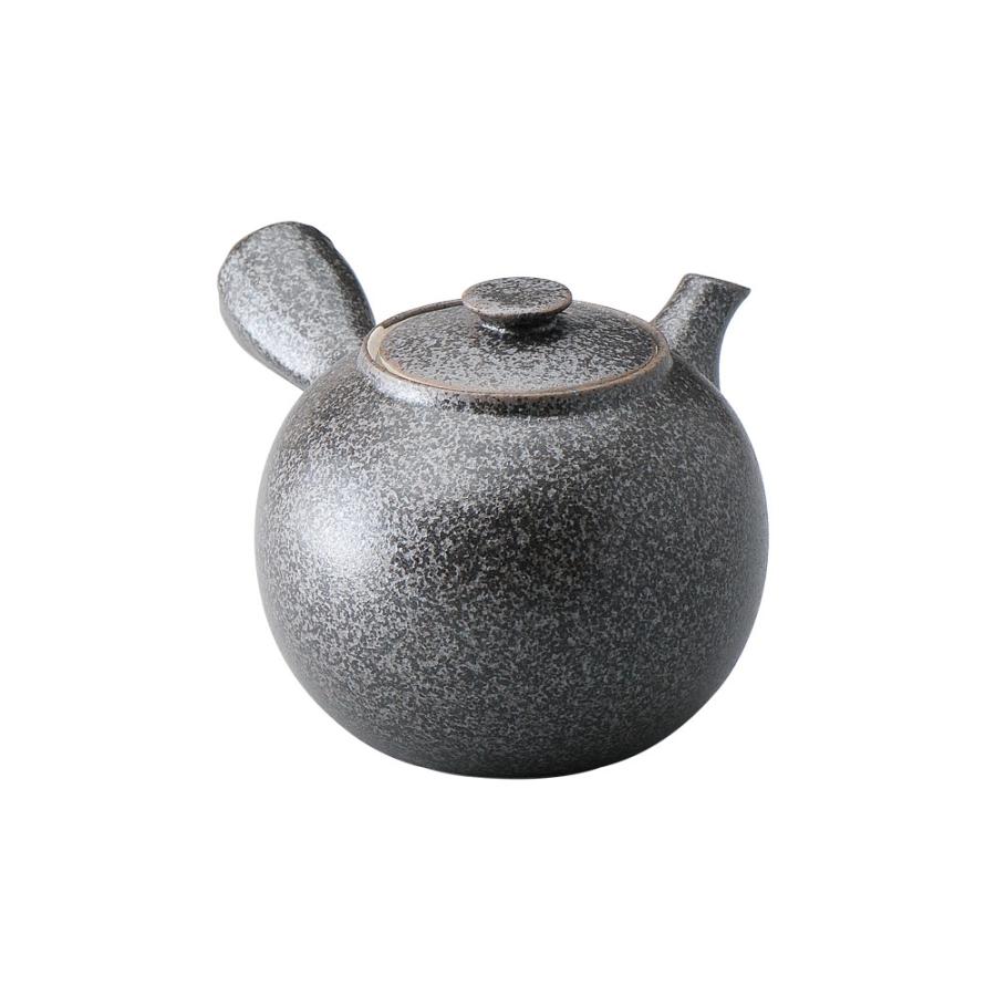 霜ふり黒豆急須 カゴアミ付 和食器 土瓶（小） 業務用 : 業務用食器