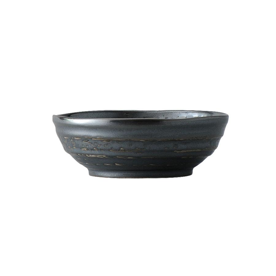 黒渦小鉢 和食器 小鉢（大） 業務用 約13.3cm 黒系 和食 和風 鉢