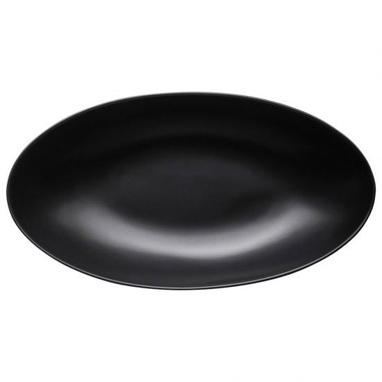 オーバル31.5cmボール黒 黒い器 洋食器 楕円・変形プレート（L） 業務