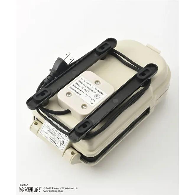 BRUNO ホットサンドメーカー シングル PEANUTS BOE068-ECRU