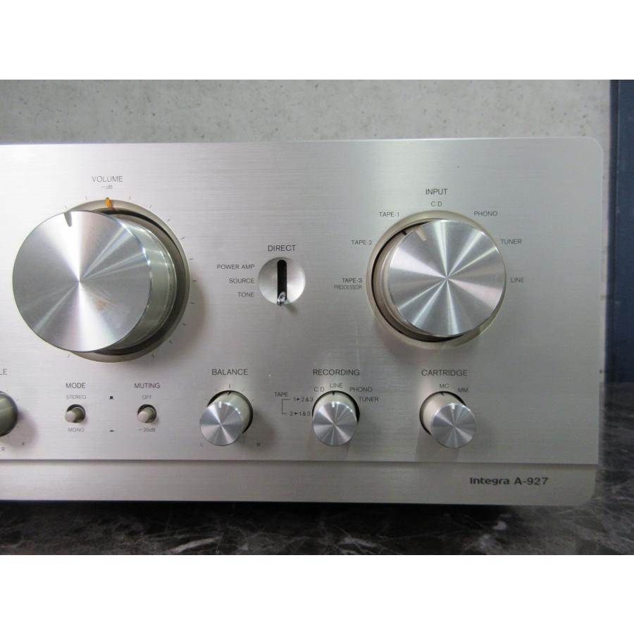 ONKYO オンキョー アンプ integra A-927 電源は確認済　現状品 ONKYO【Integra A-927】オンキョー プリメインアンプ