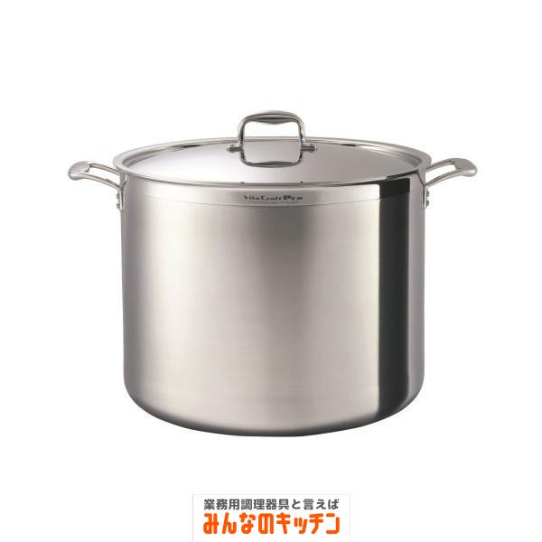 ステンレス ビタクラフト・プロ 寸胴鍋 (蓋付)４５cm No.０２１９ （9-0051-0106）