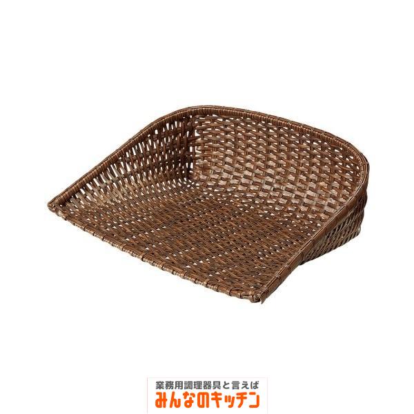 樹脂箕 茶 大（9-0286-0902）