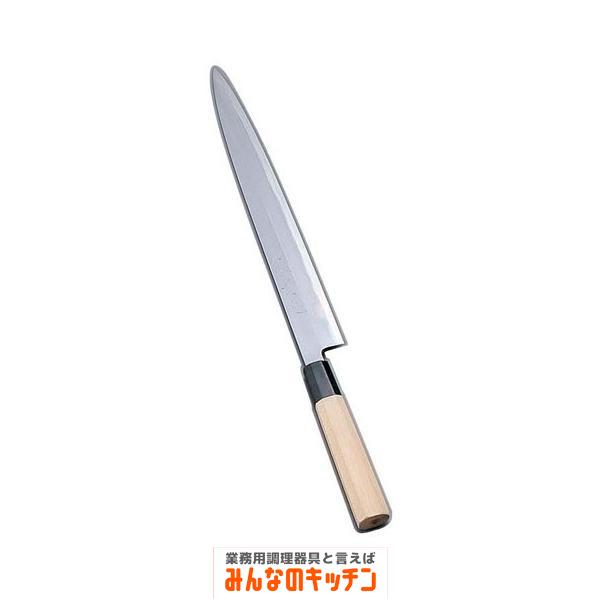 堺實光 紋鍛 刺身庖丁 片刃 36cm（9-0299-0106）