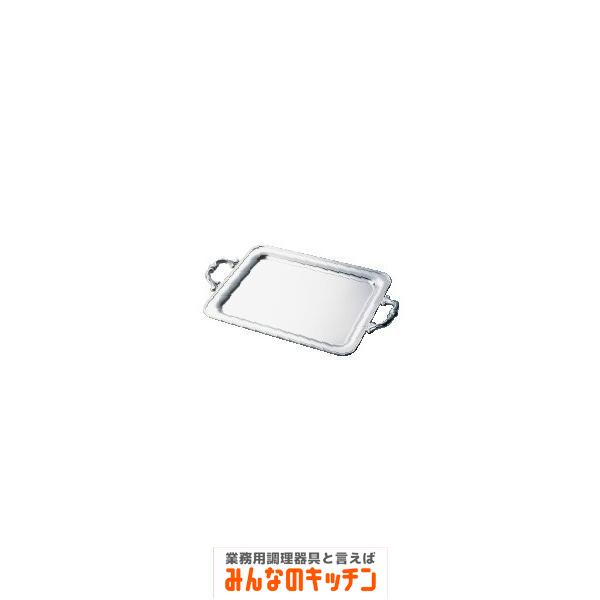 ステンレス製 B渕角盆 16インチ 手付（9-1736-0204）