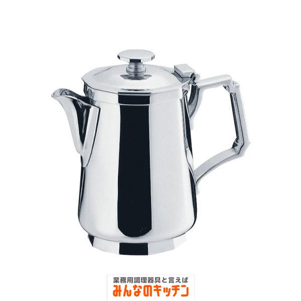 コーヒー器具 コーヒー用品 ステンレス製 角型ミルクポット 蓋付 ７人用 ミルクピッチャー（9-1950-1402）