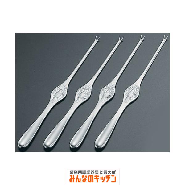 カニフォーク ヴォストフ３３２０ロブスターフォーク ４本組 １８−８ステンレス 卓上鍋関連品（9-2107-1601）