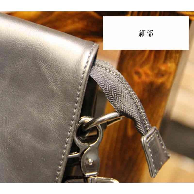 ショルダーバッグ メンズ かっこいい シンプル レザー 20代 斜めがけ