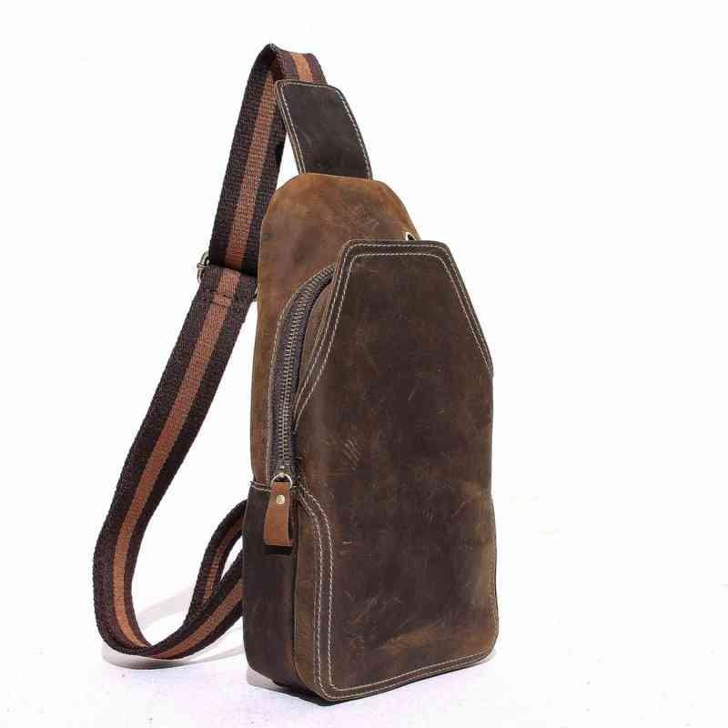 小さめ ボディバッグ レザー 斜めがけ バッグ メンズ Bag 879 Lessism レスイズム 小さめ メンズ Bag 879 夏 本革 ブランド