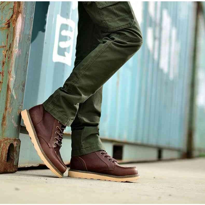 新品本物 ブーツ メンズ 本革 ブランド 靴 レザー ウォーキングシューズ 値引きする M Aspireadda Com