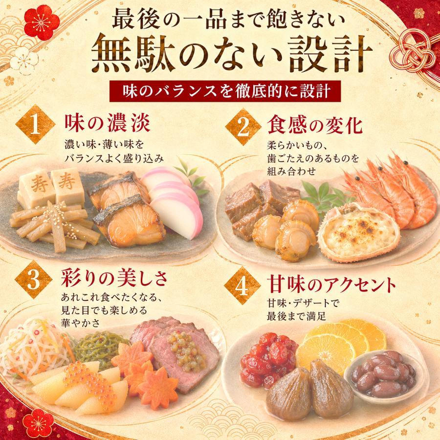 蔵王福膳 おせち 2027 早割 おせち料理 蔵王 4人前 5人前 全55品 特大