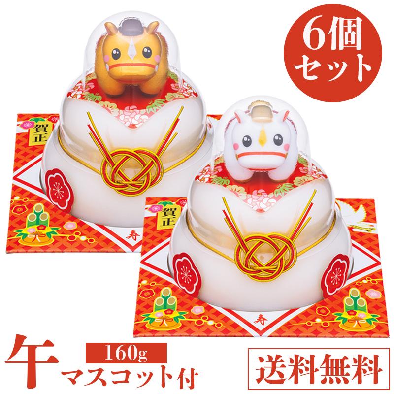たいまつ食品 鏡餅 2026 干支マスコットフィギュア付き 160g 6個セット