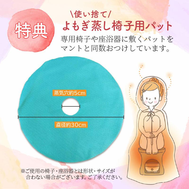 よもぎ蒸し マント 使い捨て 48枚セット 椅子シート付 丈夫な不織布製