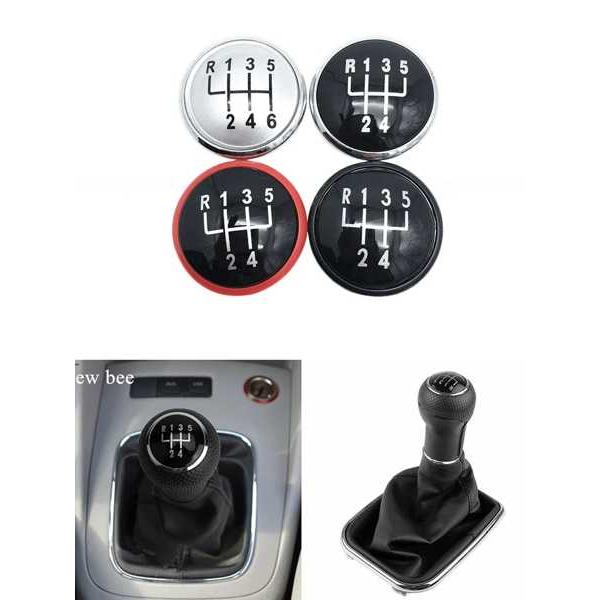 5/6 Speed Gear Shift Knob Shifter Lever Cover Cap for VW Volkswagen