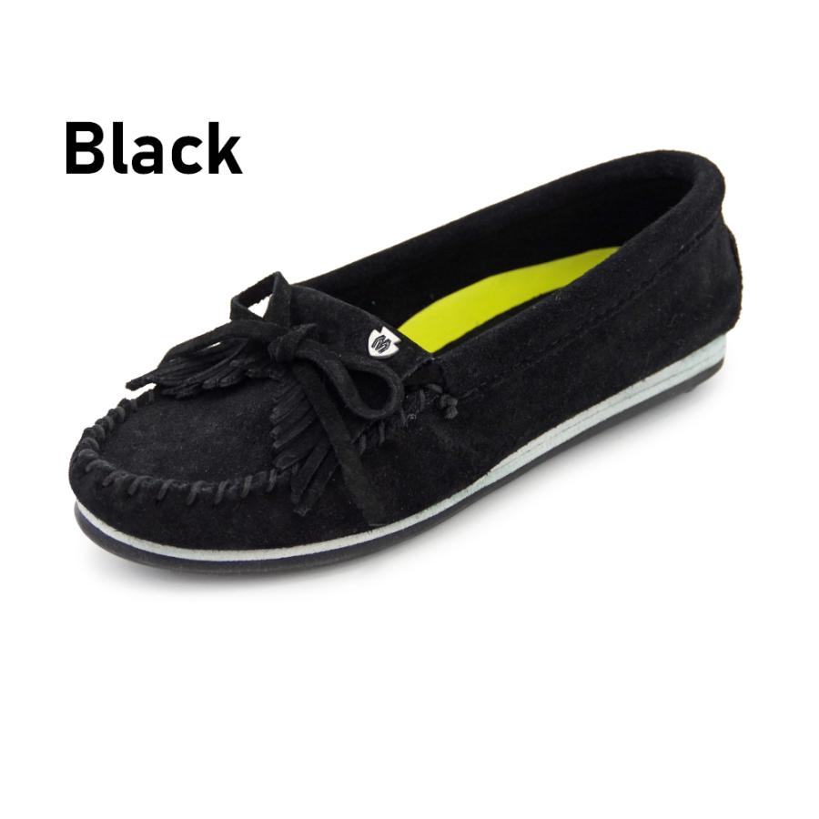 MINNETONKA キルティー スエード モカシン ブラック 26cm 新品 Minnetonka（ミネトンカ） ミネトンカ公式 キルティー スエード