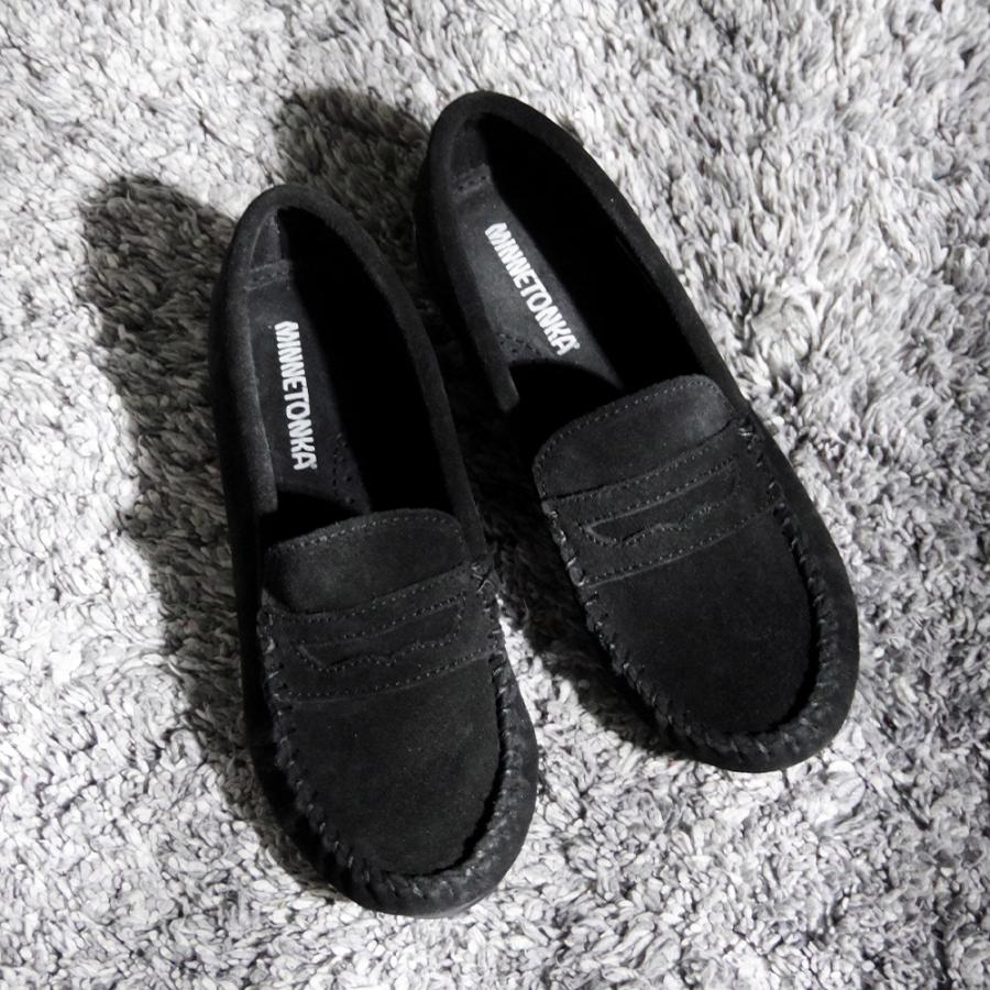 MINNE TONKAミネトンカ モカシン 黒 特典付き】【MINNETONKA ミネトンカ】正規販売代理店 正規品