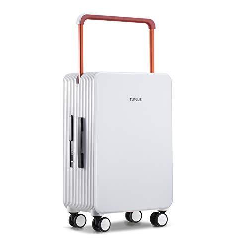 2年保証 Tuplus トロリースーツケース 5 3kg 66 5cm 73l 8輪 白 大型 超軽量 静音 耐久性 手荷物 プラスチック箱 Pc スーツケース キャリーバッグ Affaires Sociales Gouv Cg