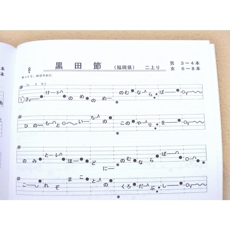 日本の民謡 五線譜 中級 1 向日葵集 唄いやすい楽譜 民謡 唄譜 教本 楽譜 唄い方 和楽 歌集 入門 歌詞 限定品 上達 三味線