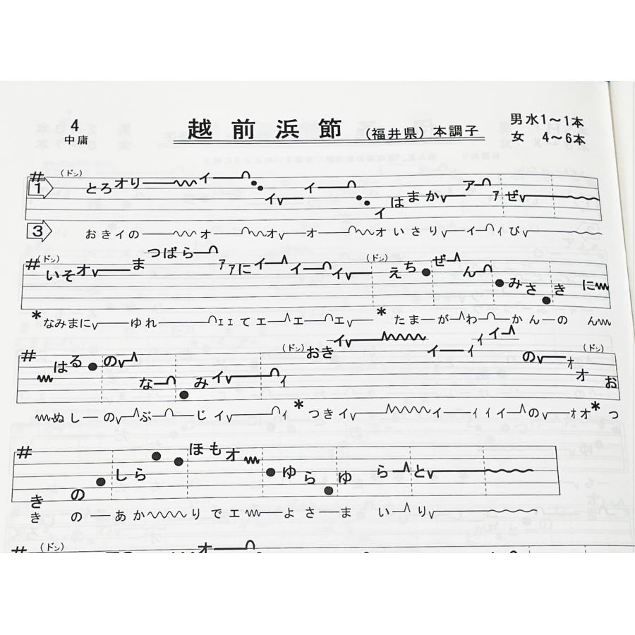日本の民謡 五線譜」上級(2)・紅葉集(2)〜唄いやすい楽譜〜民謡/教本