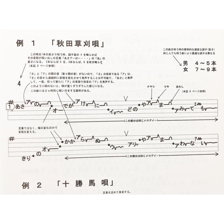 日本の民謡 五線譜」尺八曲集〜唄いやすい楽譜〜民謡/唄譜/教本/歌詞
