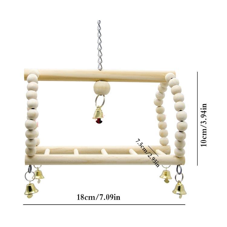 V67 ハミハミ吊り下げおもちゃ 文鳥 ことり インコ バードトイ 天然木