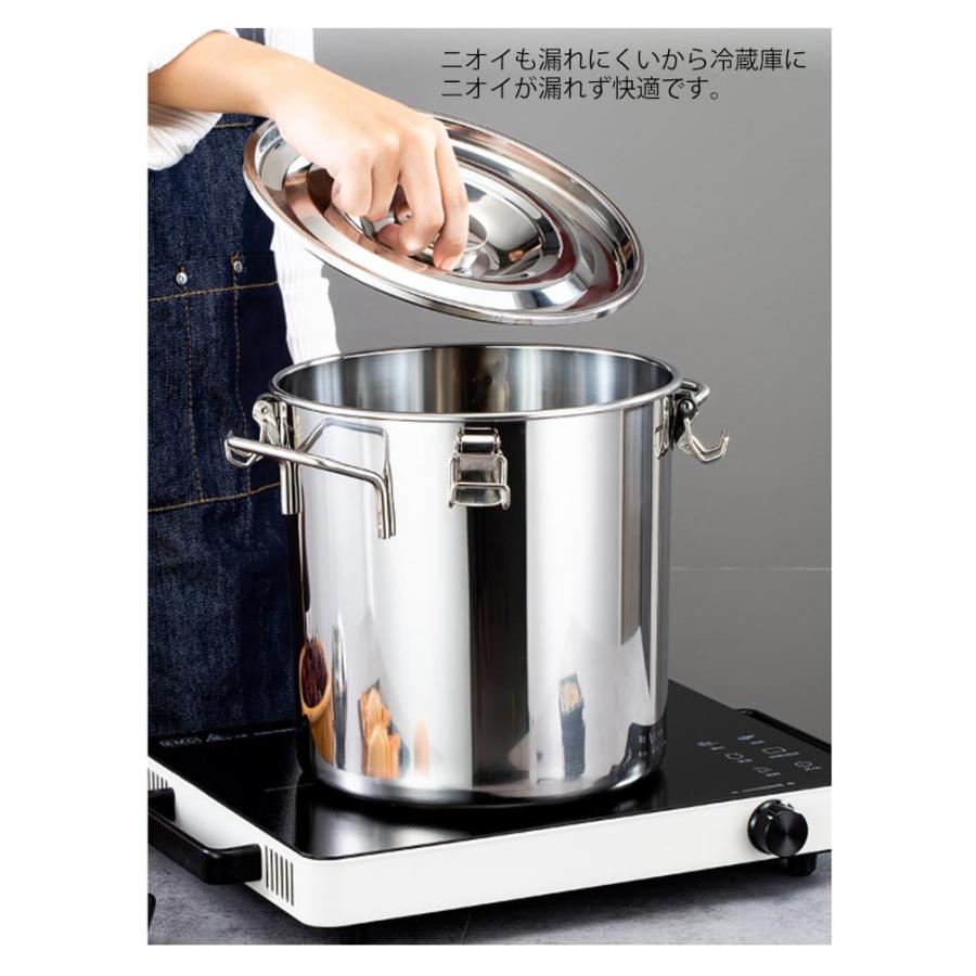 ステンレス保存容器 給食缶 ミニ ステンレス製 5L 保存容器 直火対応