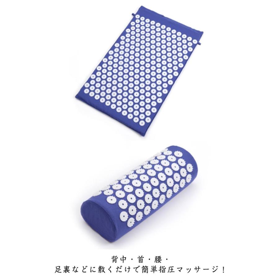 指圧マット 枕 マッサージセット 収納バッグ付き シャクティマット 足
