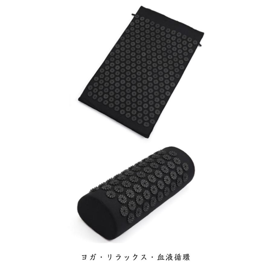 指圧マット 枕 マッサージセット 収納バッグ付き シャクティマット 足