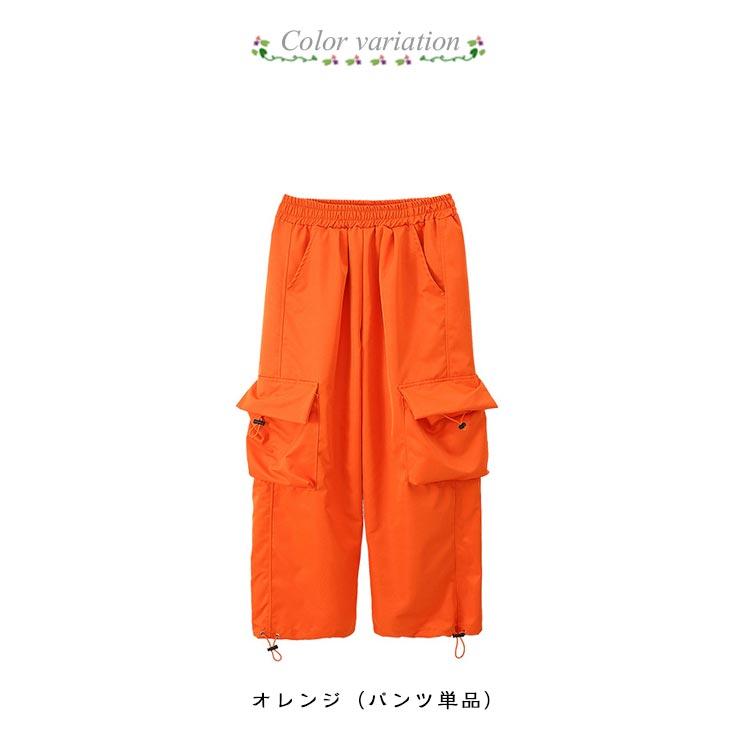 ✨️SALE　LOGOS　アウトドア　150　上下　セット　ズボン付き　オレンジ エクストララージ（XLARGE）（メンズ、レディース）RIPSTOP カーゴ