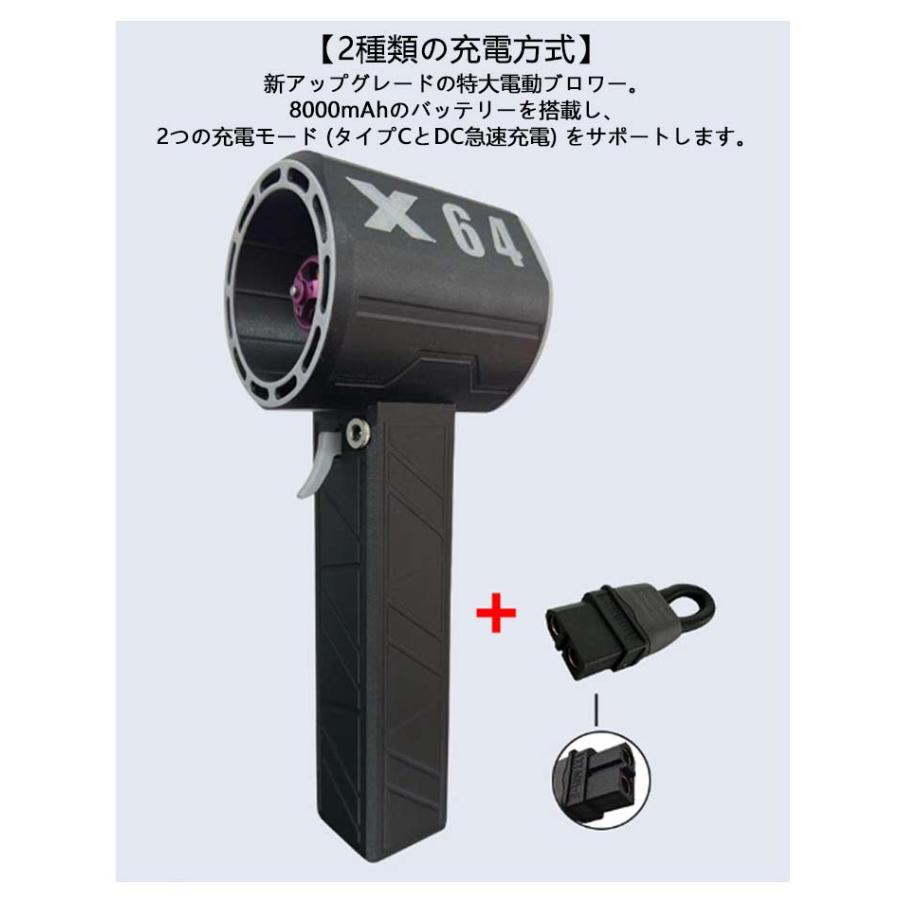 ブロアー 暴力的なターボファン 強力 充電式 強力ブロワー ミニ
