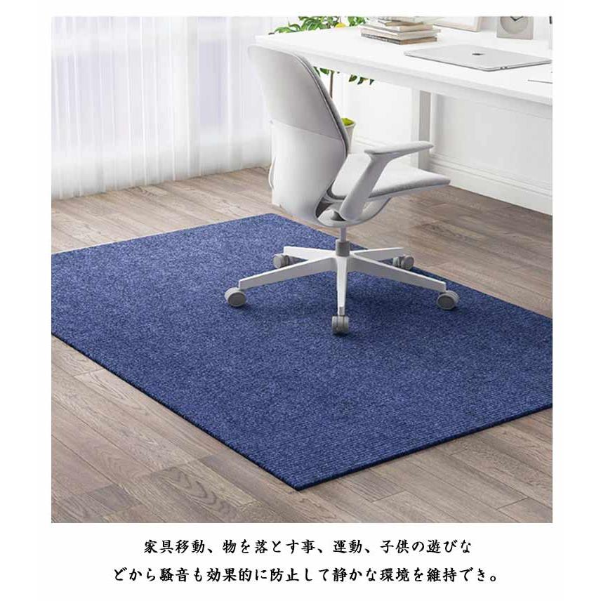 チェアマット 大判 防音 ラグマット カーペット 80×120cm 滑り止め