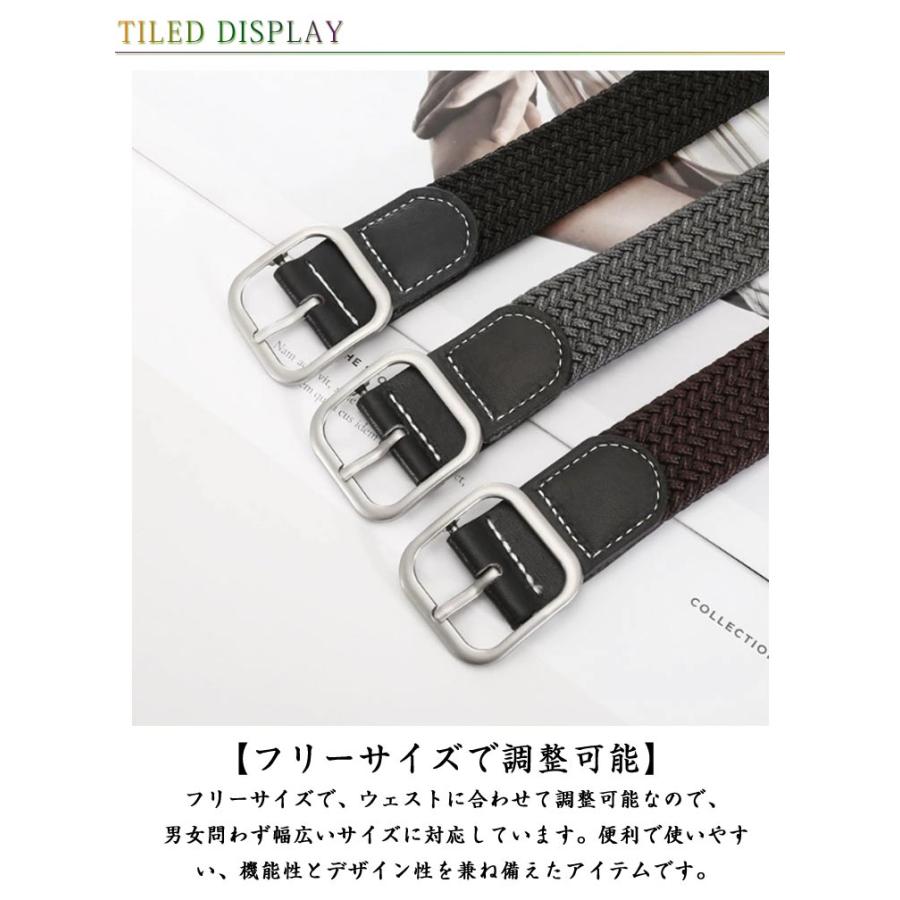 2本セット】ベルト メンズ ゴルフベルト ゴルフウェア ゴム ストレッチ