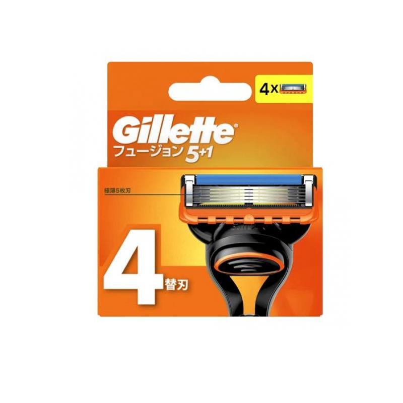 Gillette ジレット フュージョン5+1 マニュアル 替刃 4個入 (1個