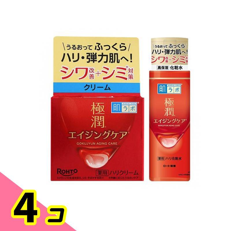 肌ラボ 極潤 薬用ハリクリーム 50g (& 薬用ハリ化粧水 170mL) 4個 