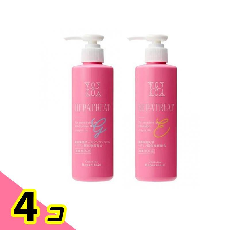 【新品未開封】へパトリート 4本セット まとめ売り ジェル クリーム 日本ゼトック ヘパトリート 薬用保湿オールインワンジェル &乳液 各
