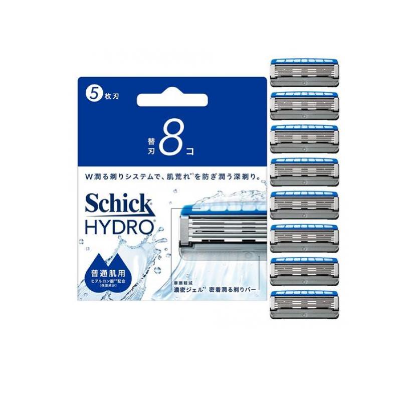 Schick シック ハイドロ 普通肌 5枚刃 替刃 8個入 (1個) : みんなのお