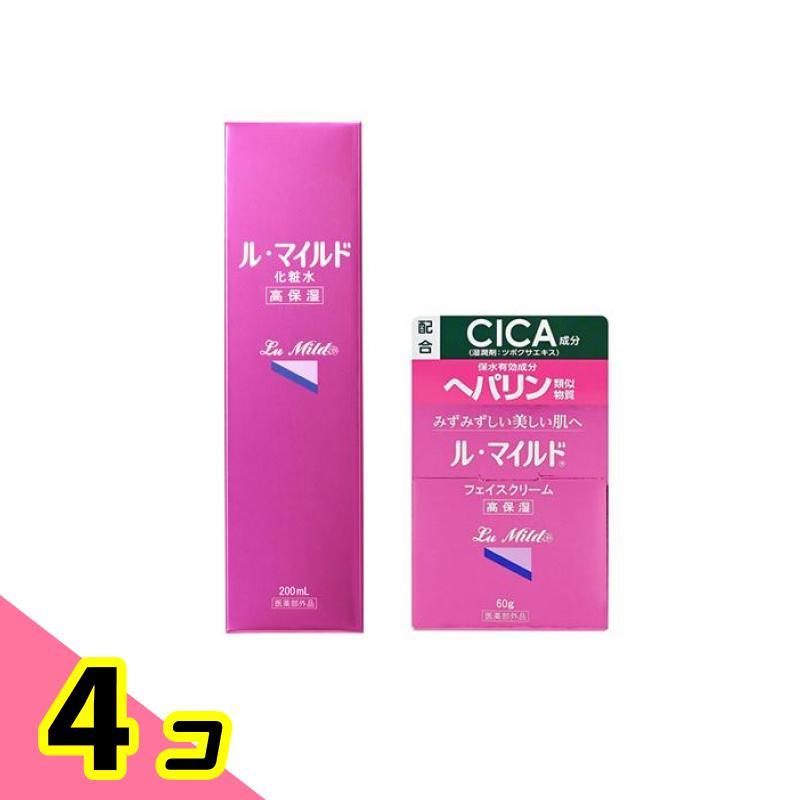 ル・マイルド ル・マイルド化粧水 200mL &フェイスクリーム 60g 4個 