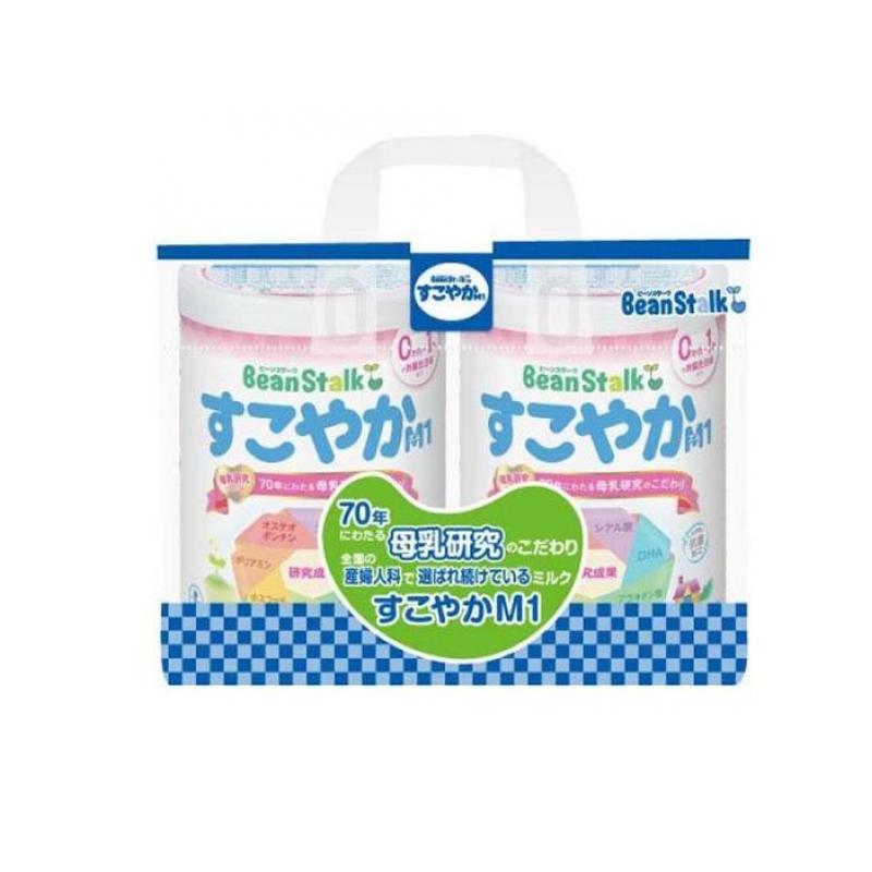 ビーンスターク すこやかM1 乳児用粉ミルク 800g× 2缶パック (1個)