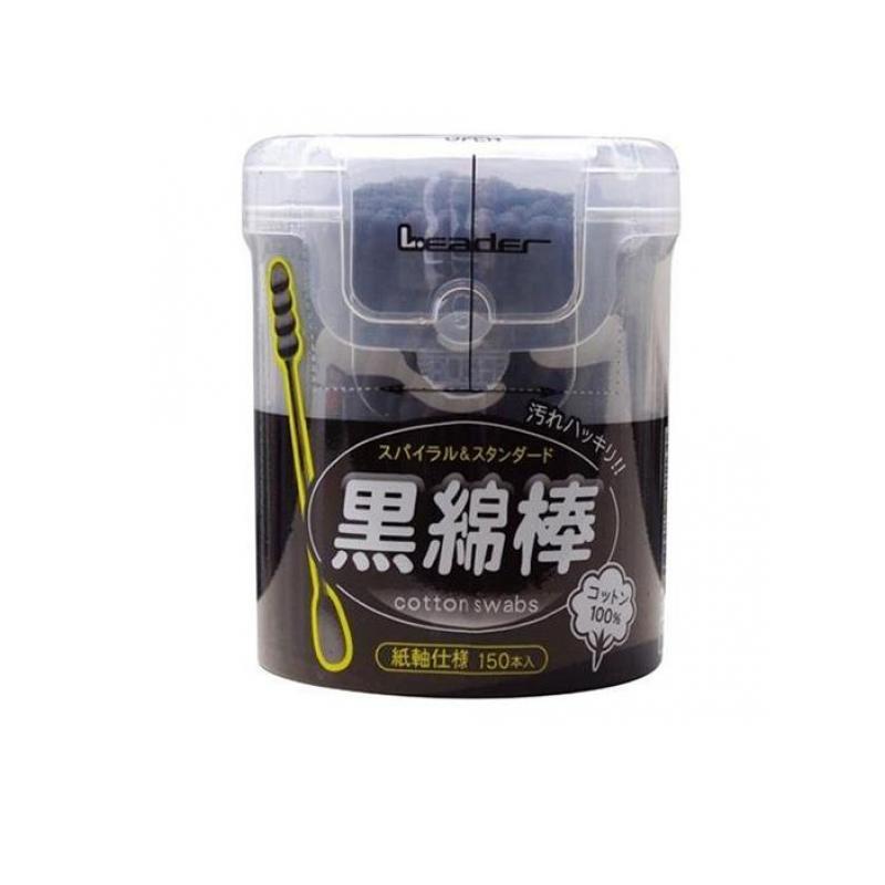 2980円以上で注文可能  リーダー 黒綿棒 150本 (1個)